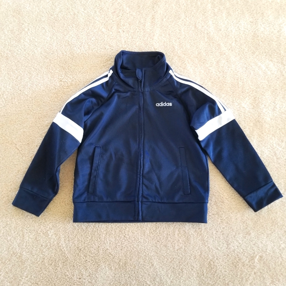 Adidas Navy Blue Toddler Track Jacket Size 24M